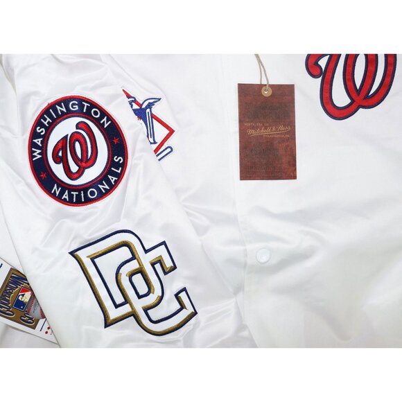 Mitchell & Ness Washington Nationals MLB City Collection Satin Men's Jacket NWT - Picture 5 of 6
